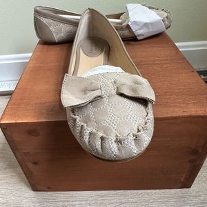 Kate Spade Sassy Too Polka Dot flats  white/cream 7-1/2